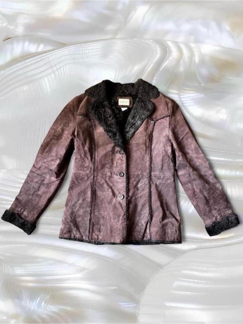 Vintage St. John’s Bay Leather Fur Jacket